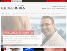 Tablet Screenshot of langleyorthodontics.com